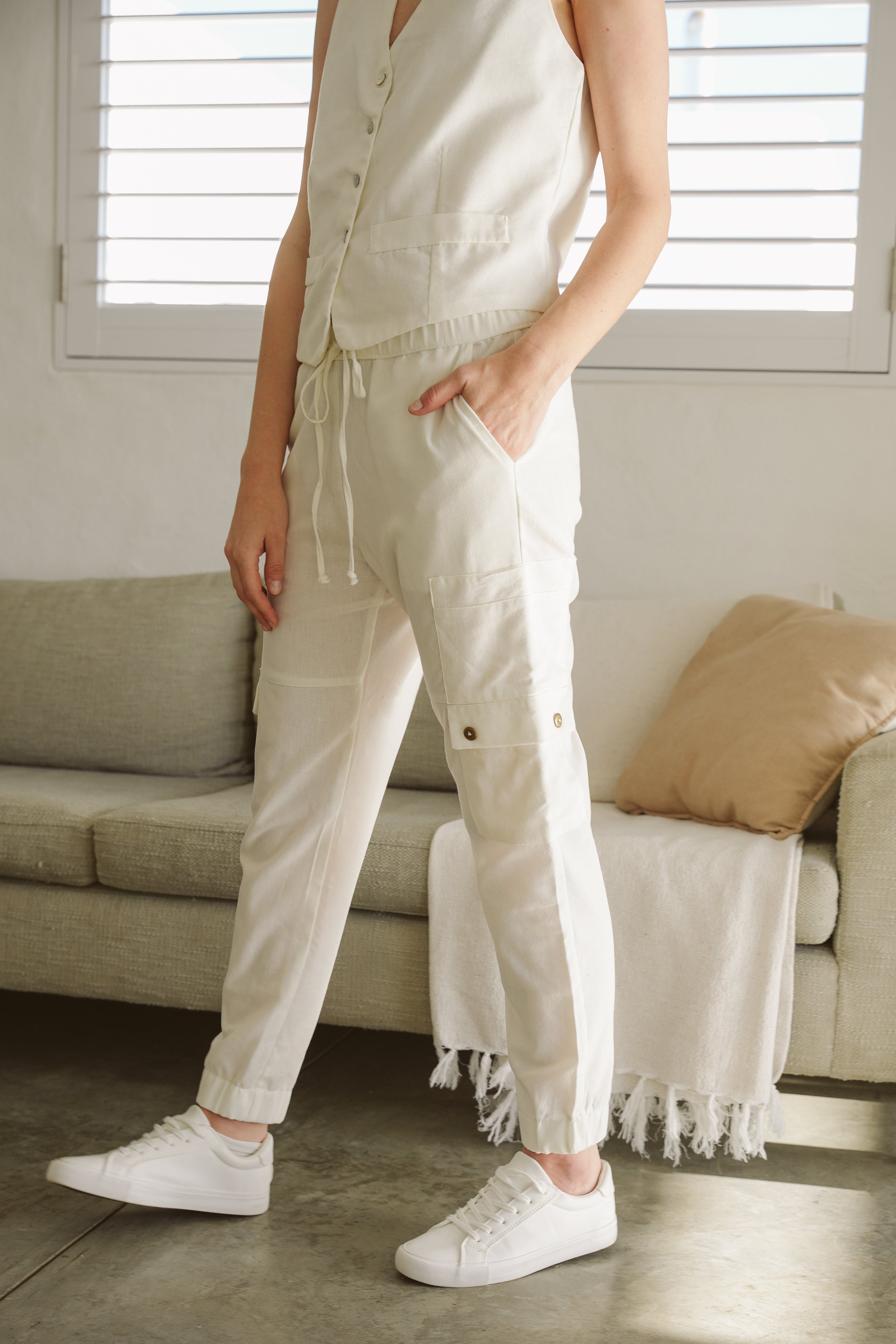 Linen Cotton Pants for Summer - Lilly Style