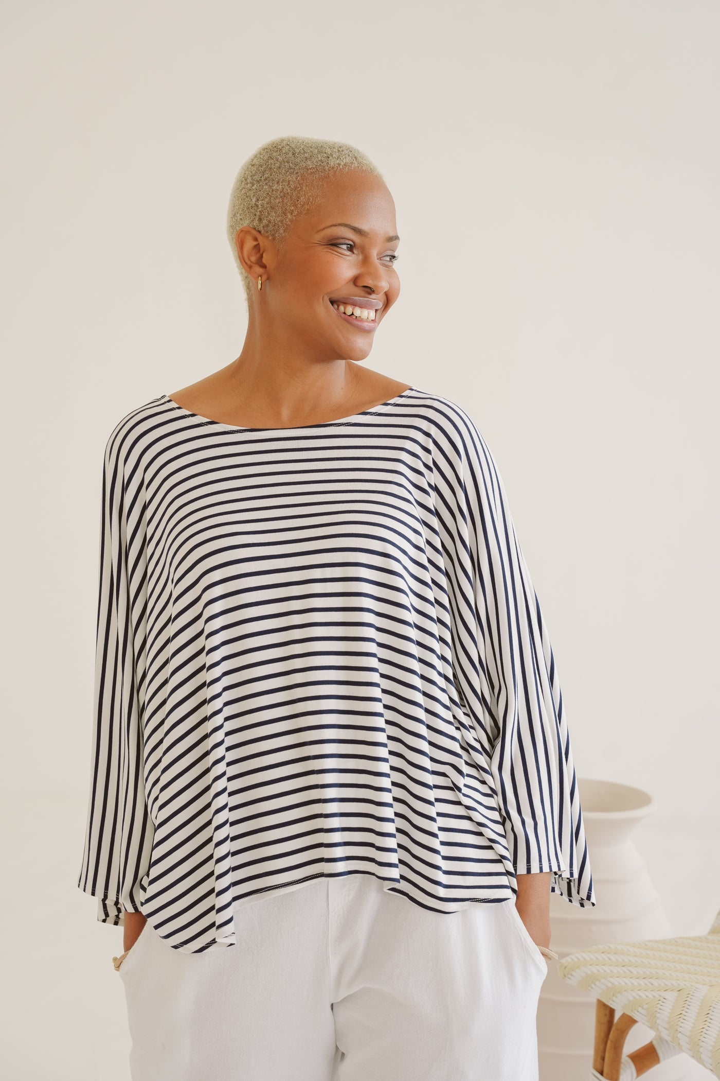 Nami Viscose Batwing Top