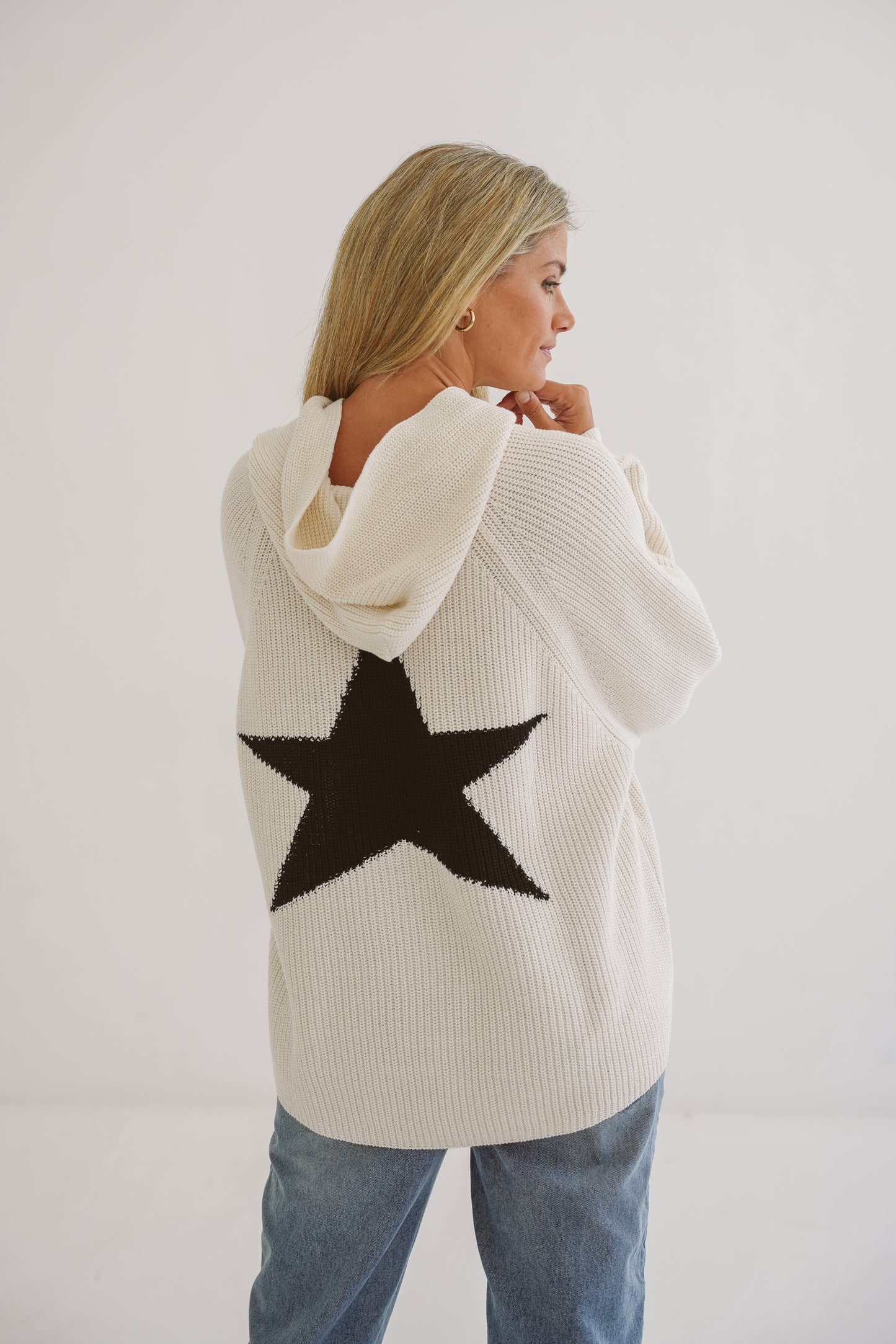 Josie Cotton Knit Hoodie