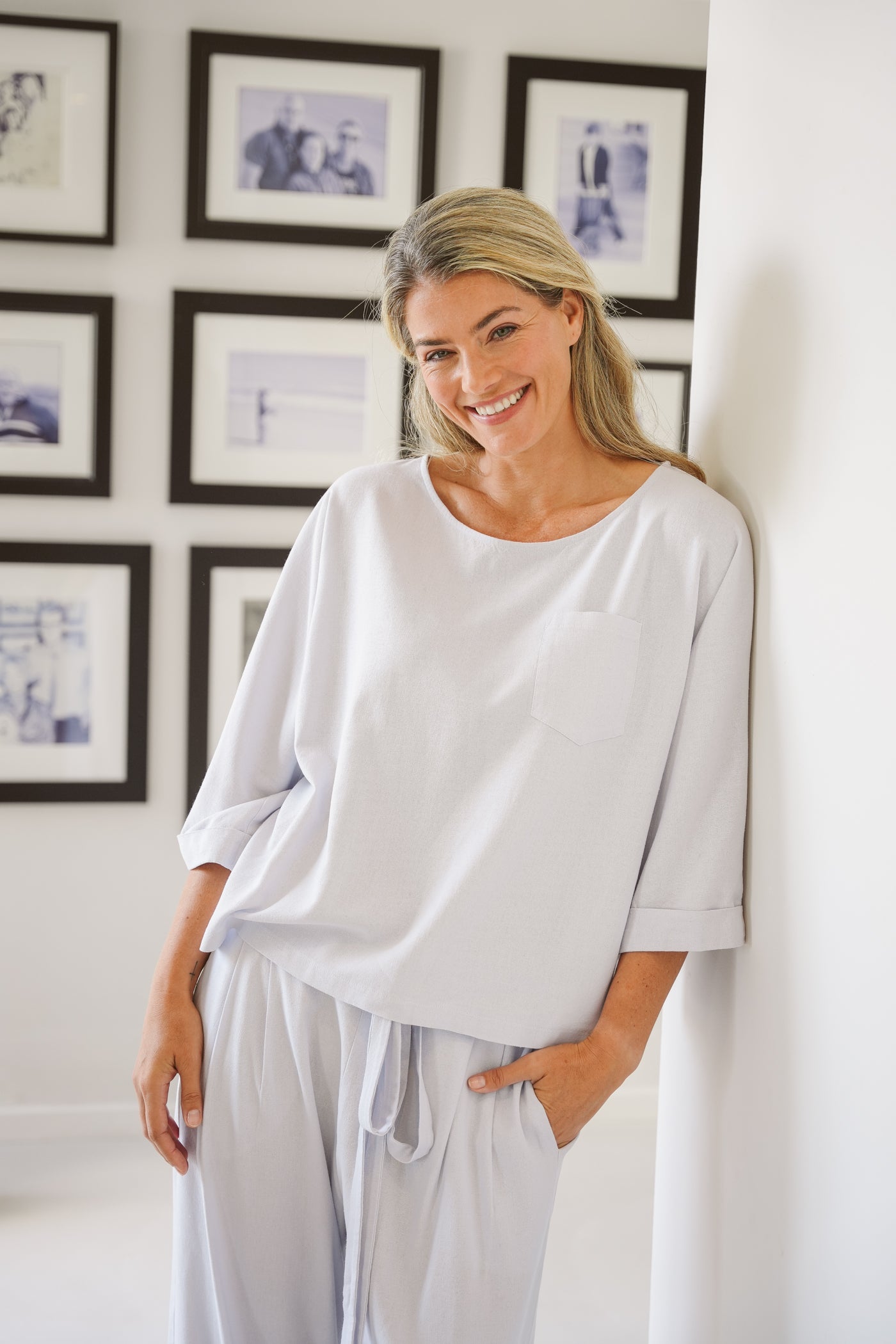 Nerissa Linen Boxy Top