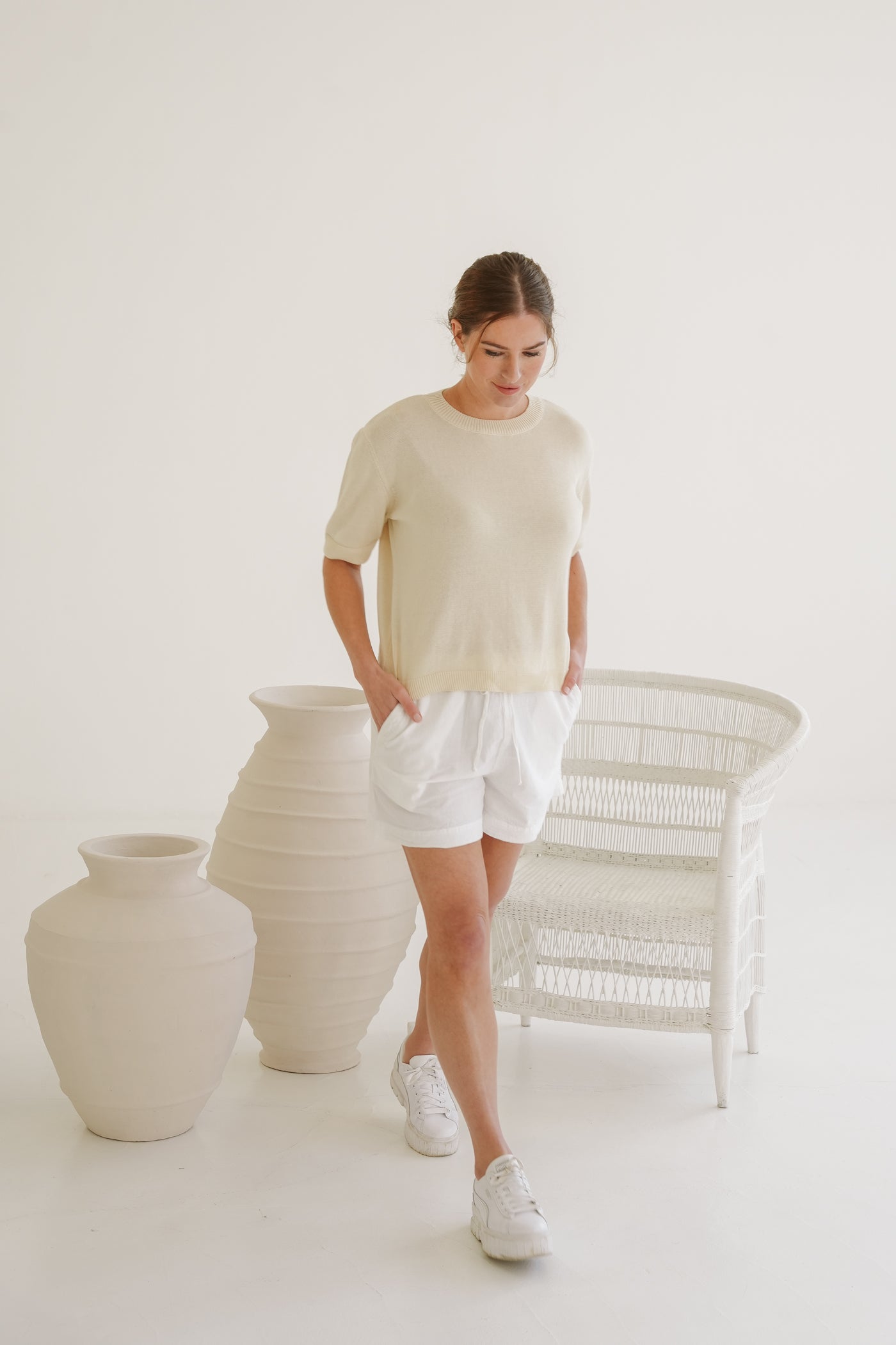 Marina Cotton Knit T-Shirt