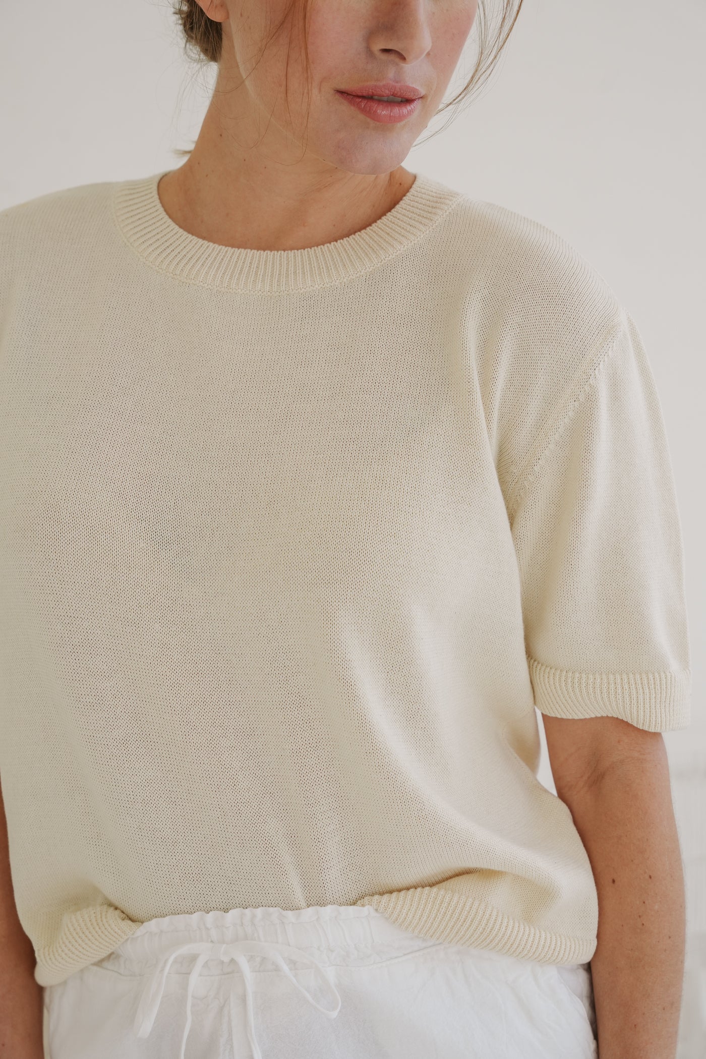 Marina Cotton Knit T-Shirt